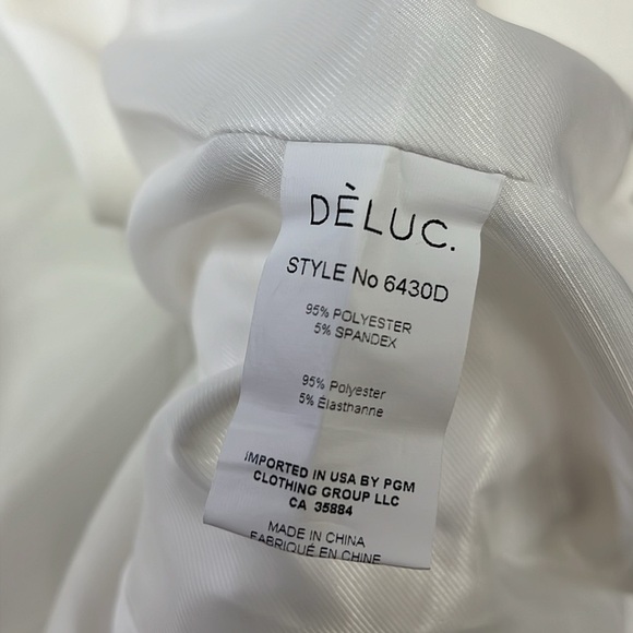 NWT Deluc Women’s White Ruched Convertible Sleeve Blazer Size Small - Picture 7 of 11